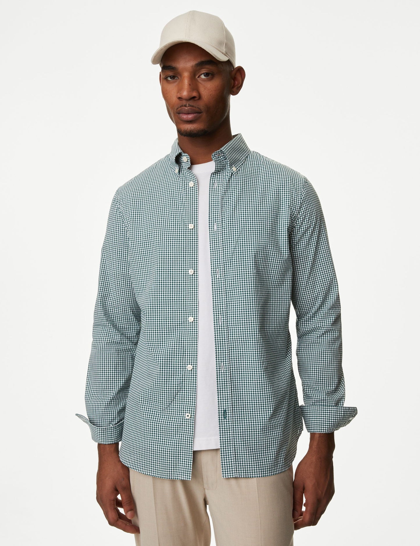 Uzun Kollu Easy Iron Oxford Gömlek