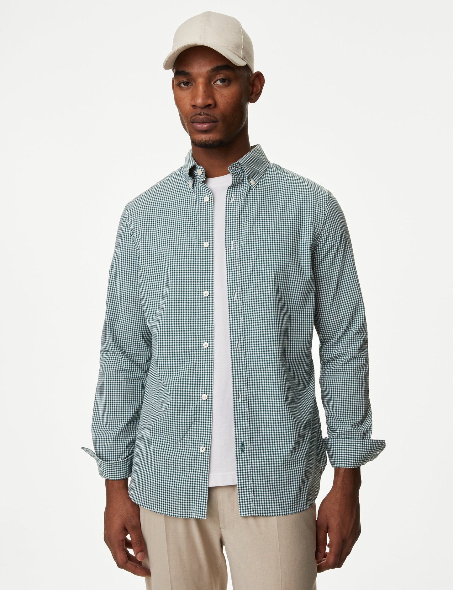 Uzun Kollu Easy Iron Oxford Gömlek
