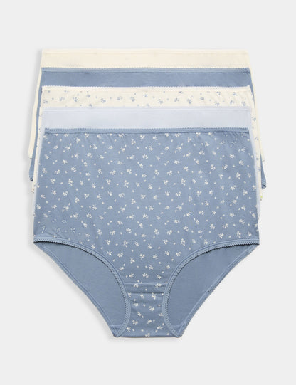 5'li Saf Pamuklu Full Brief Külot Seti