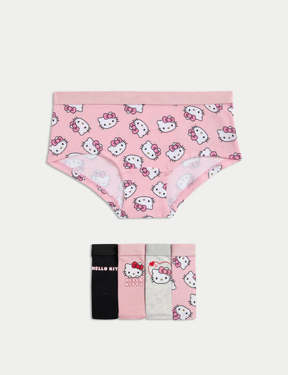 5’li Pamuk Karışımlı Hello Kitty™ Short Külot Seti (5-16 Yaş)
