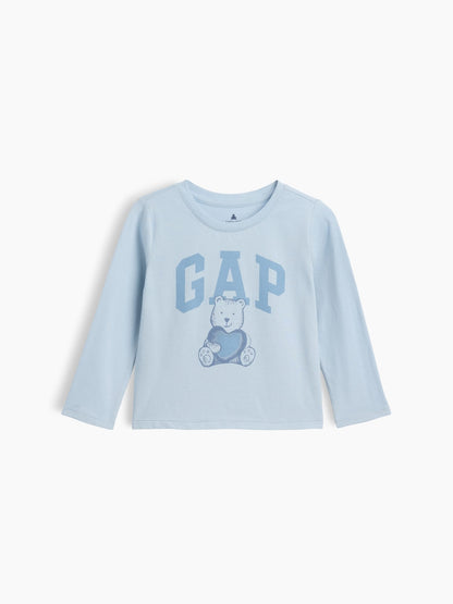 Açık Mavi Mix & Match Gap Bear Logo T-shirt