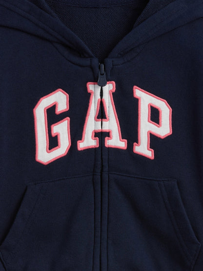 Lacivert Babygap Rahat Logo Fermuarlı Sweatshirt