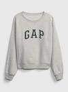 Yeşil Gap Logo Yuvarlak Yaka Sweatshirt