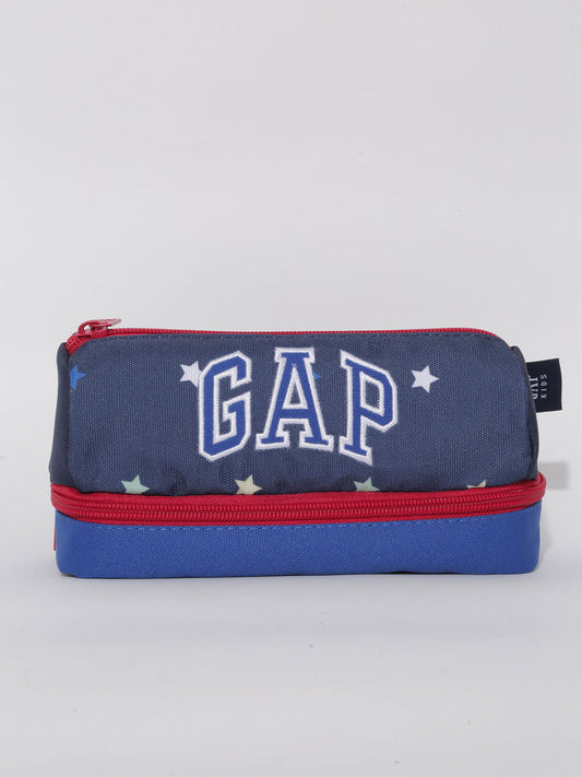 Lacivert Gap Logo Çift Bölmeli Kalem Kutusu