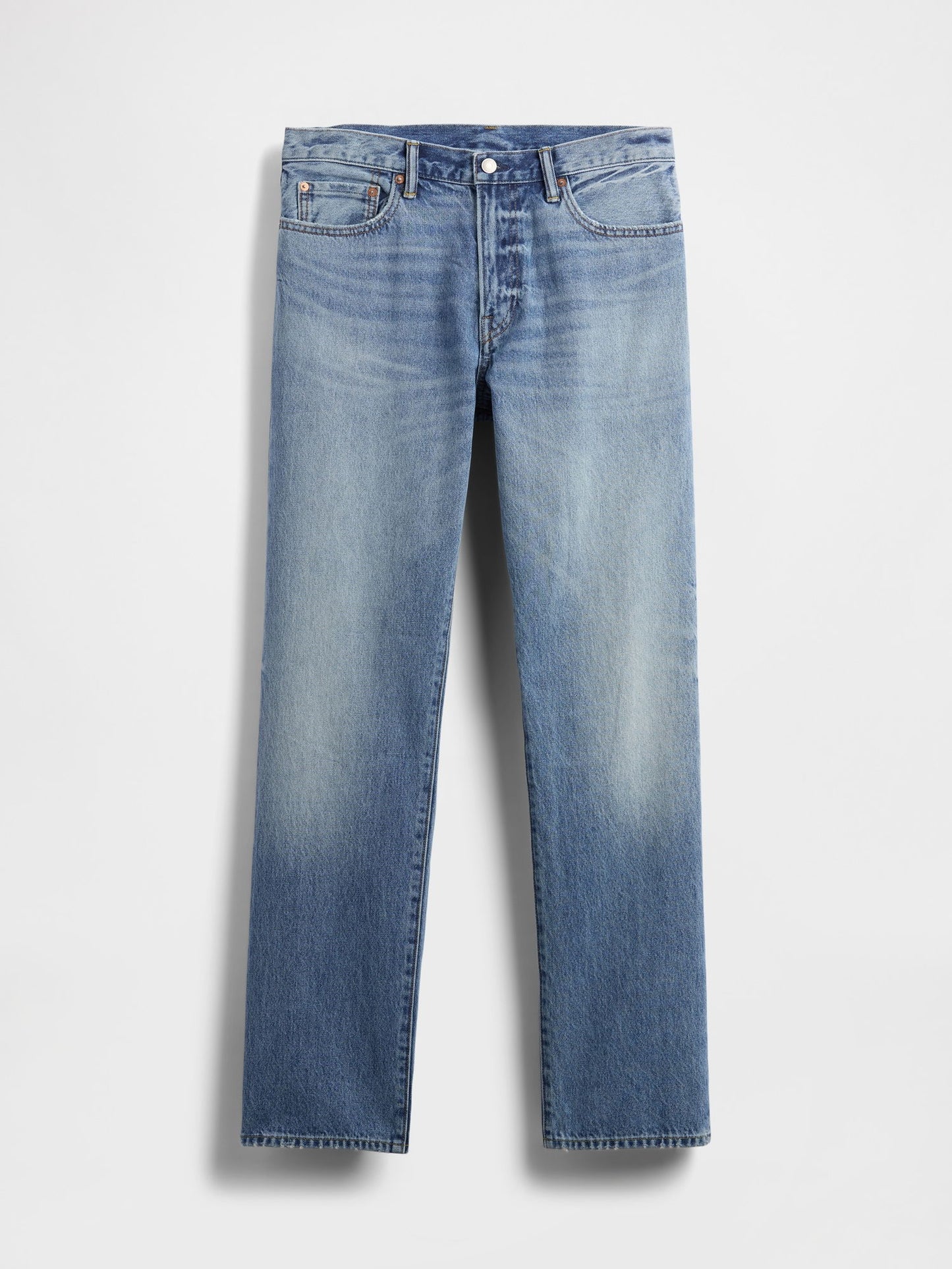 Açık Mavi Relaxed Straight Jean Pantolon