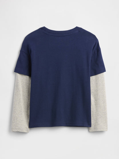 Lacivert Gap Logo T-shirt