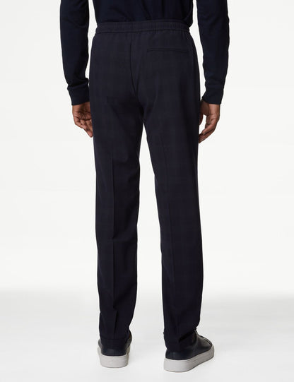 Tailored Fit Ekose Desenli Pantolon