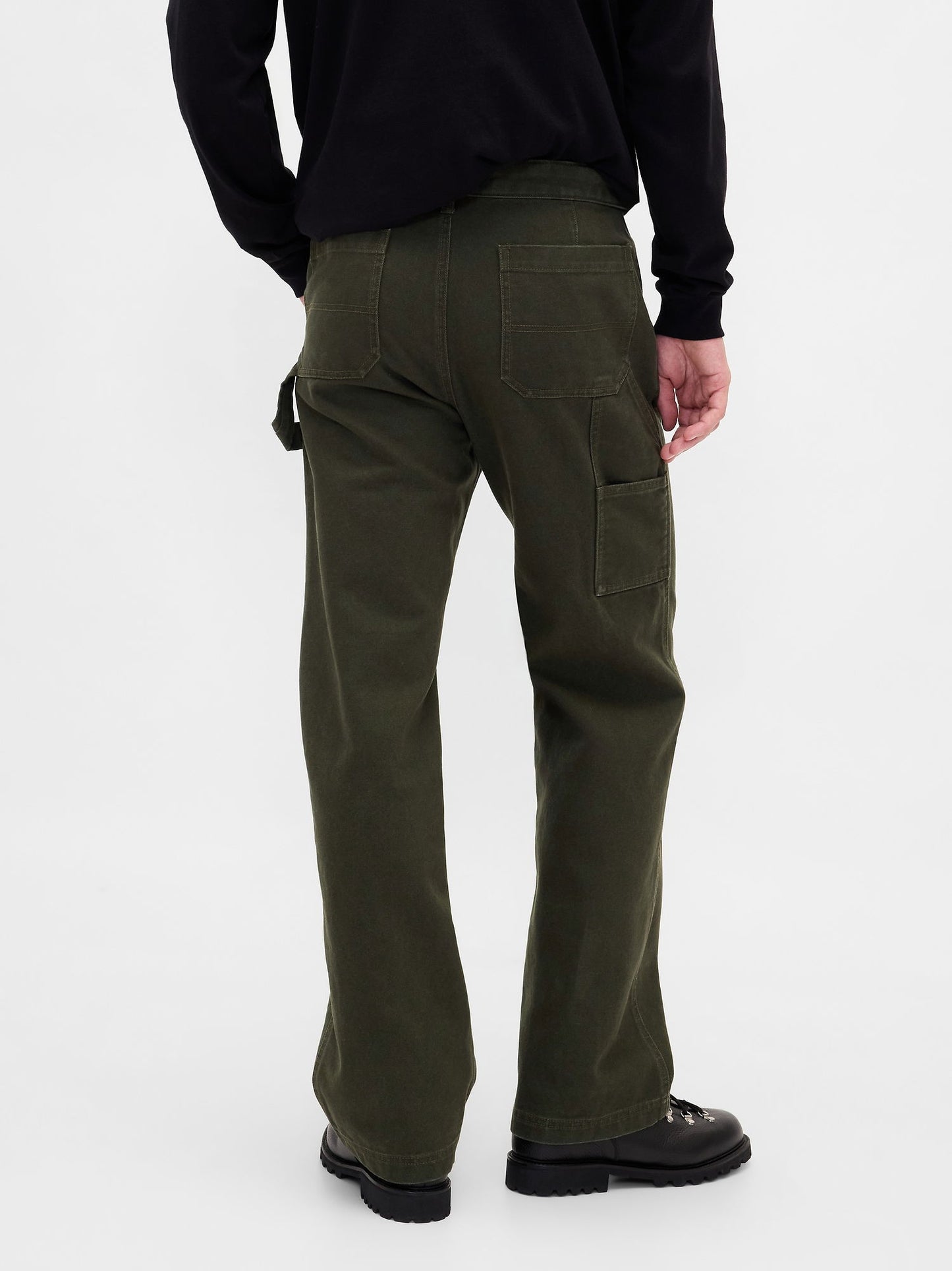Haki Canvas '90s Loose Pantolon