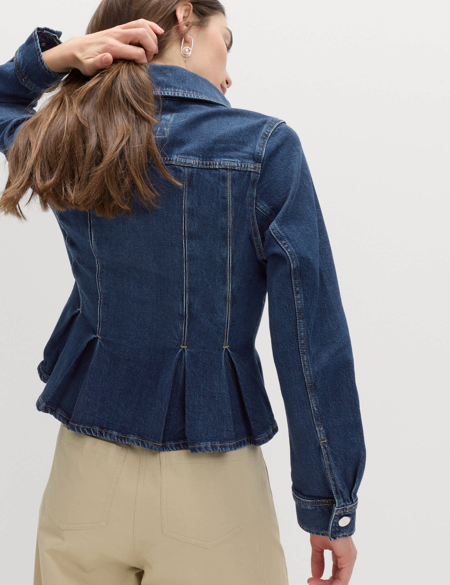 Denim Detaylı Ceket
