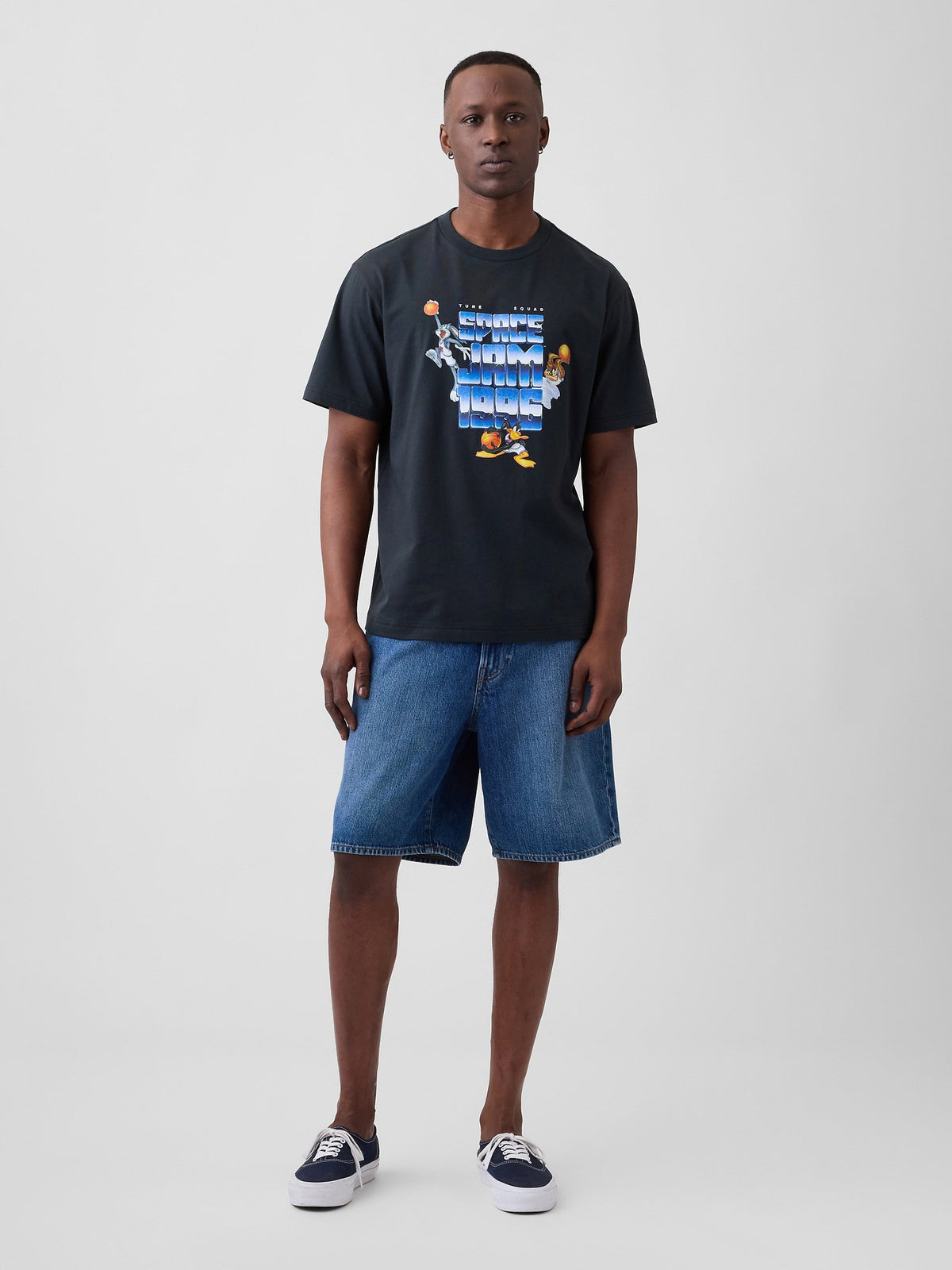 Siyah Wb™ Looney Tunes Everyday Soft Relaxed Grafik Baskılı T-shirt