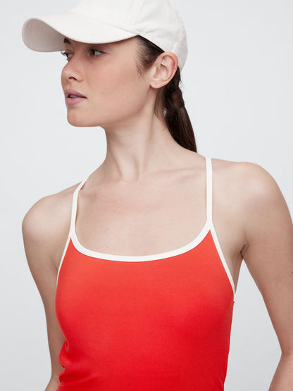 Kırmızı Racerback Mini Elbise