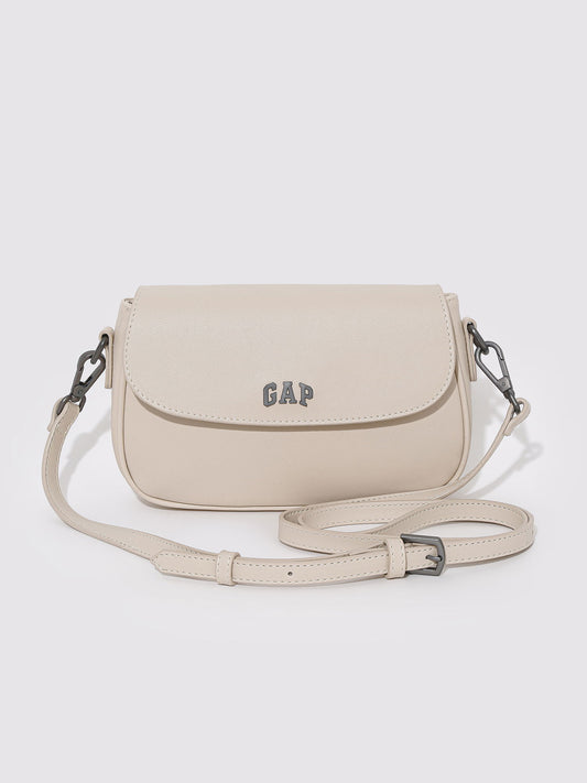 Bej Gap Logo Omuz Çantası