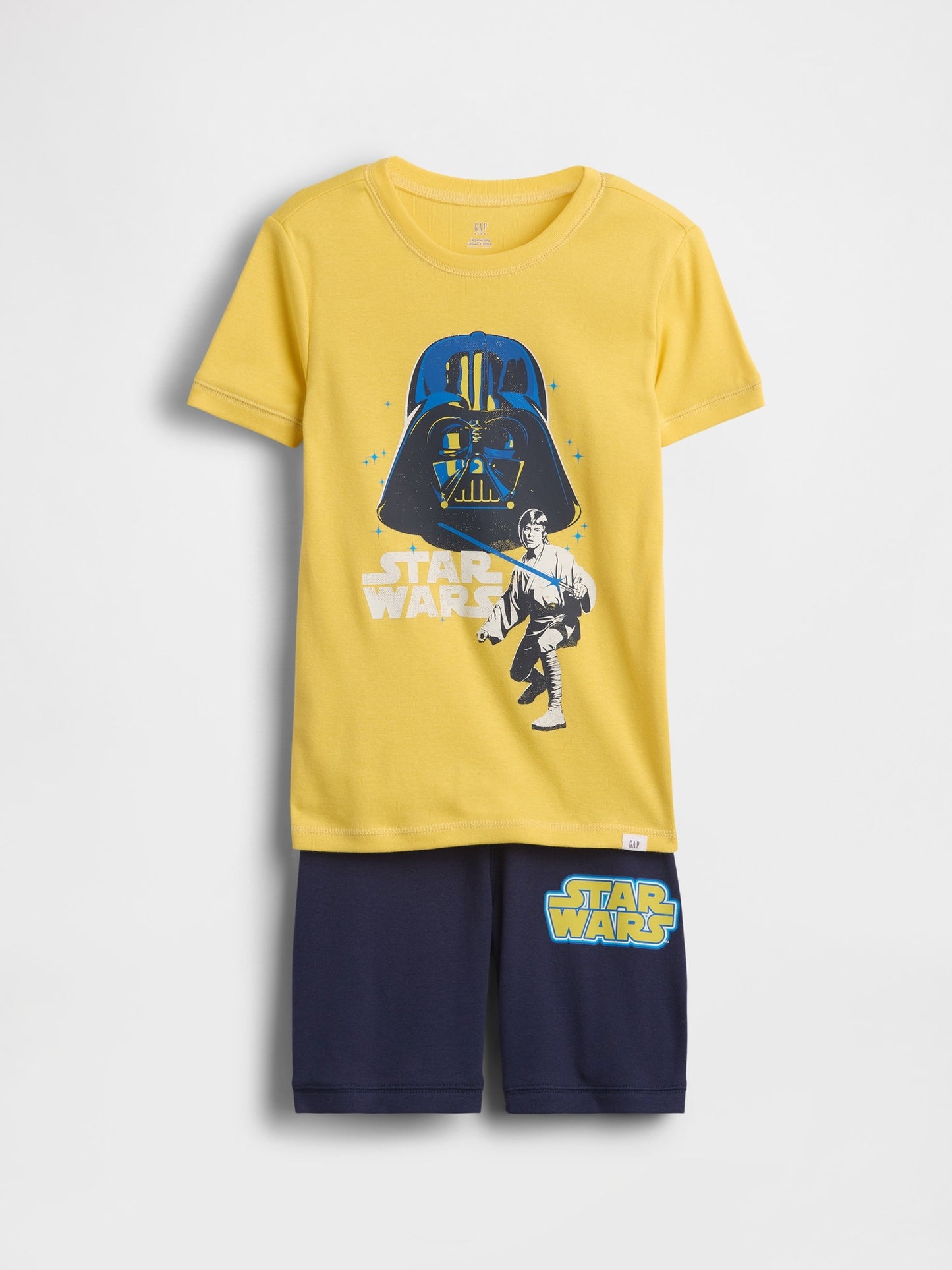 Sarı Star Wars Organik Pamuk Pijama Şort Seti