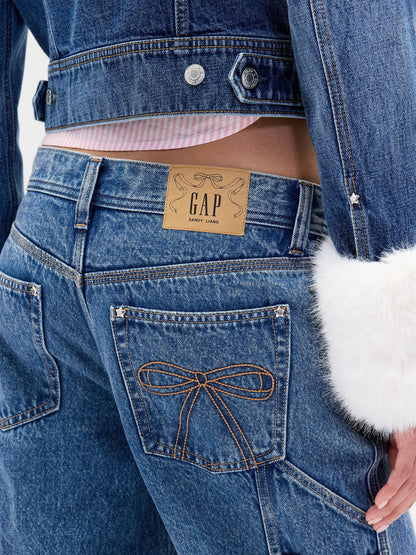 Mavi Gap × Sandy Liang Düşük Bel ‘90lar Jean Pantolon
