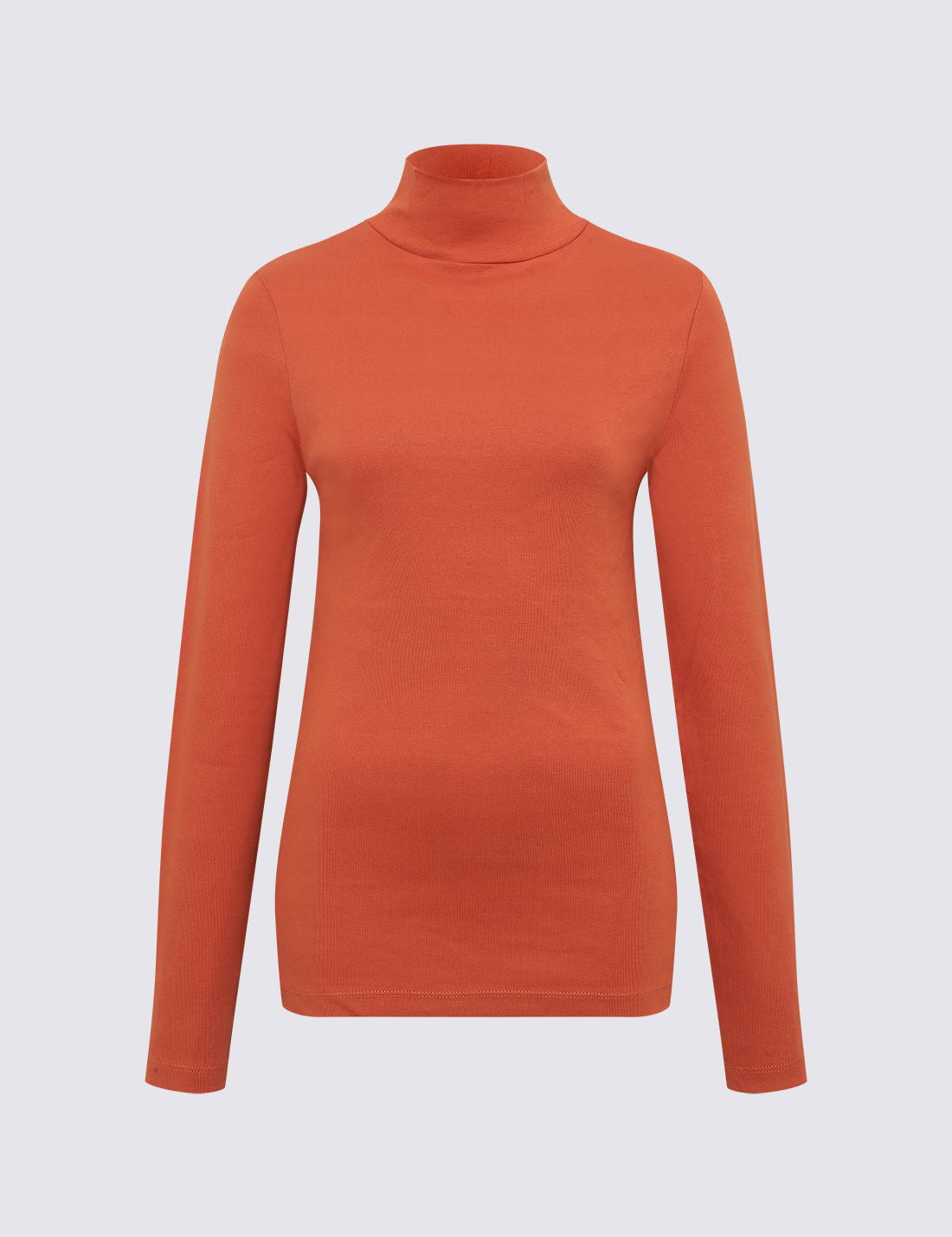 Pamuklu Boğazlı Yaka Slim Fit Üst