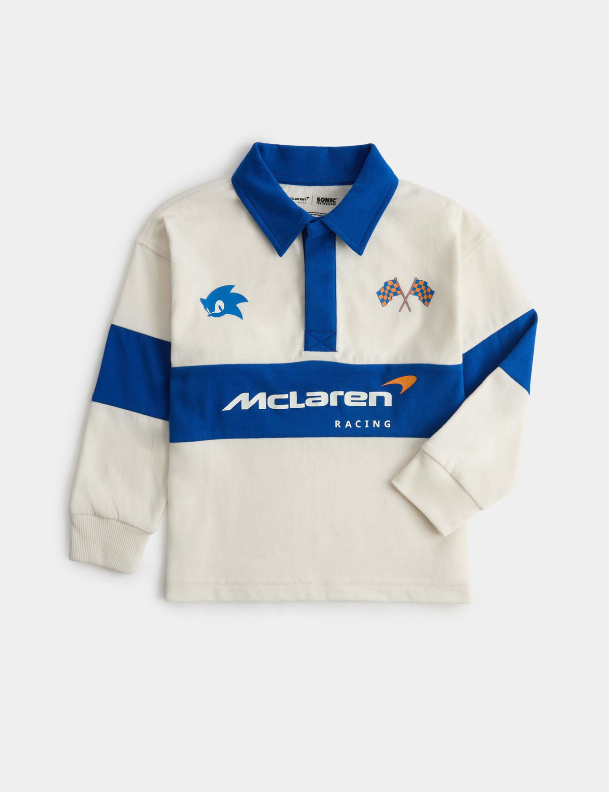 Sonic X Mclaren™ Saf Pamuklu Rugby Sweatshirt