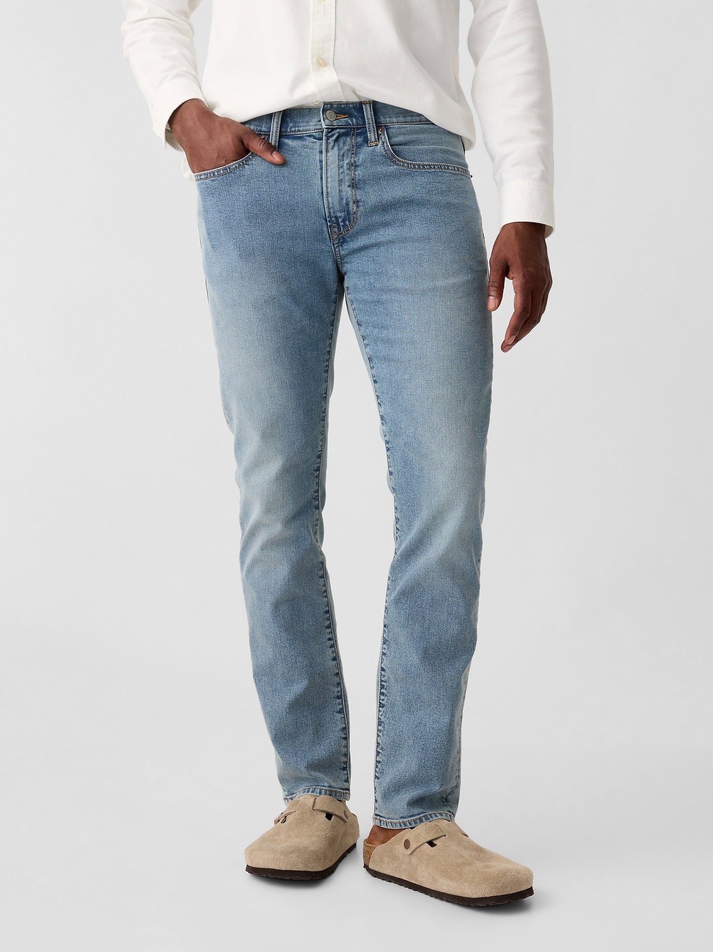 Açık Mavi Gapflex Slim Washwell™ Jean Pantolon