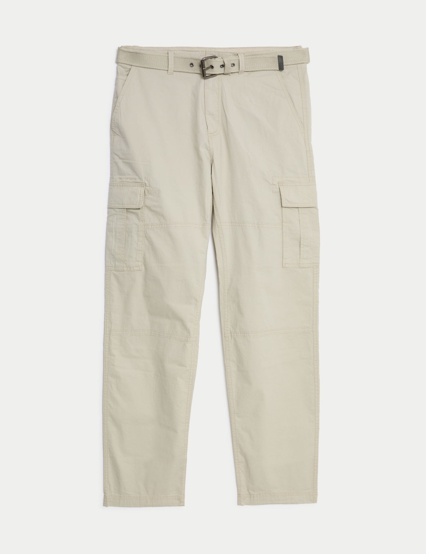 Loose Fit Kemerli Kargo Pantolon