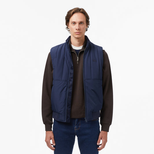 Lacoste Erkek Dik Yaka Lacivert Yelek