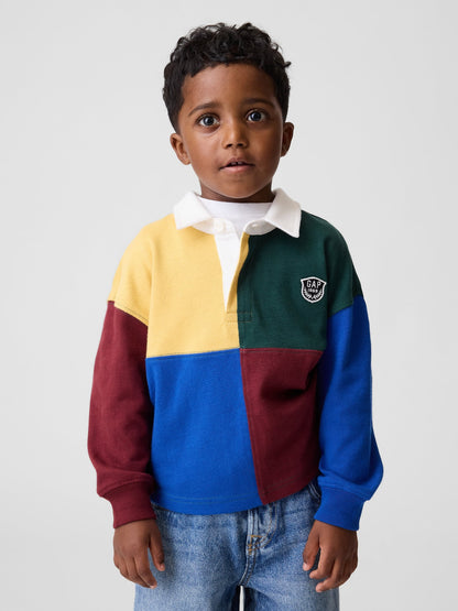 Çok Renkli Colorblock Rugby Polo T-shirt