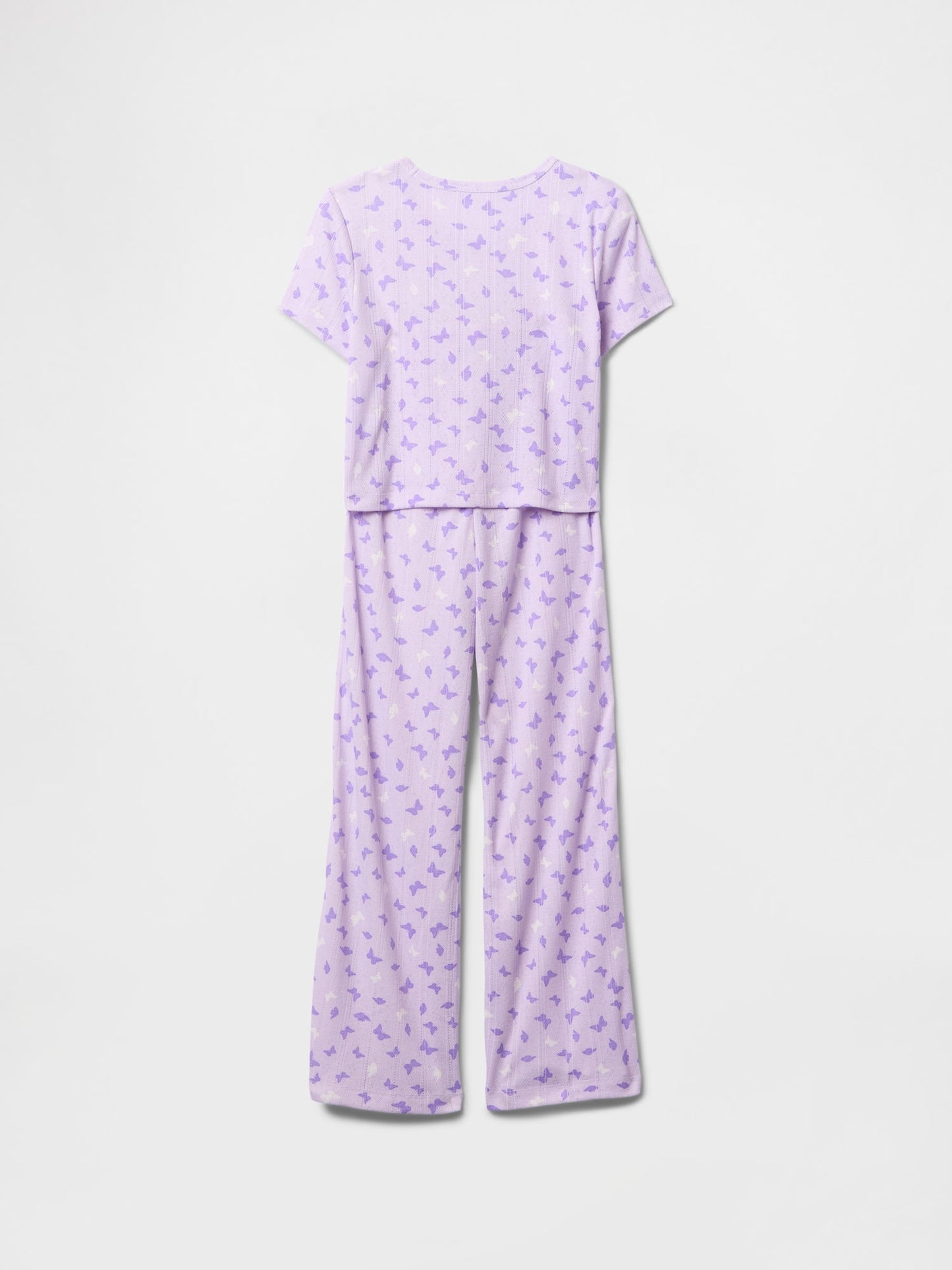 Lila Kids Geri Dönüştürülmüş Pointelle Pijama Takımı