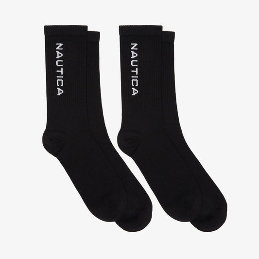 Nautica Unisex Siyah 2'li Çorap