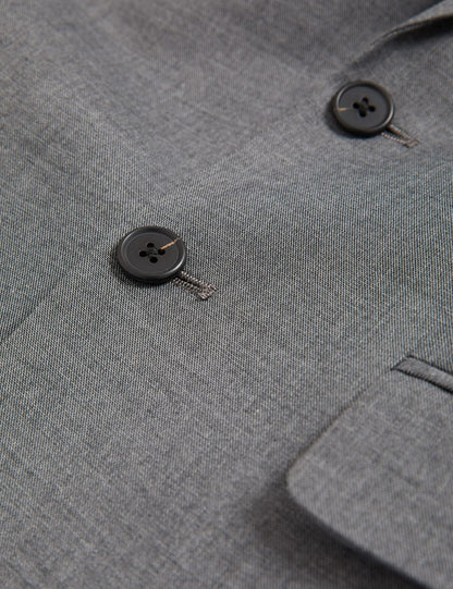 Slim Fit Sharkskin Ceket