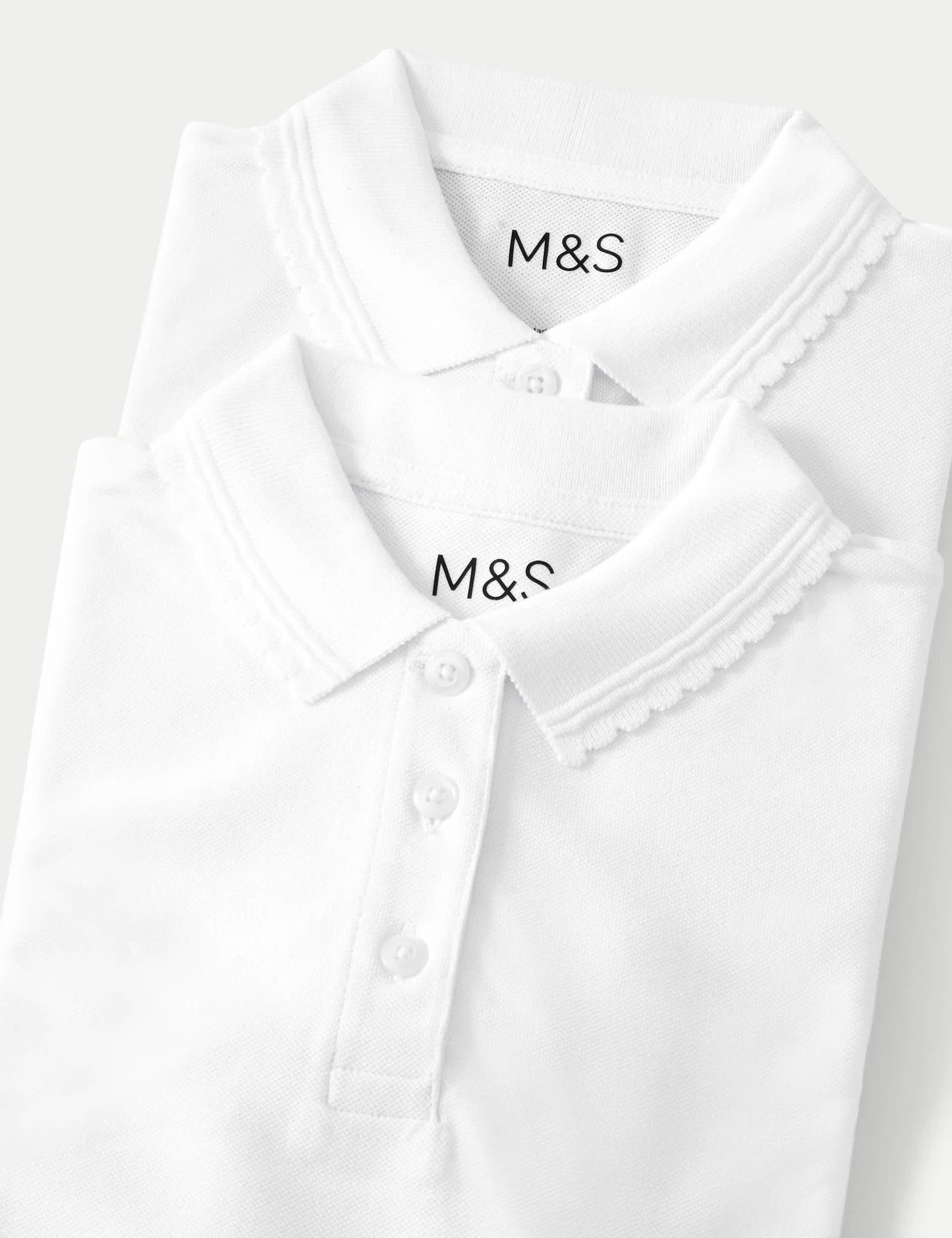 Saf Pamuklu 2'li Polo Yaka T-shirt (2-16 Yaş)