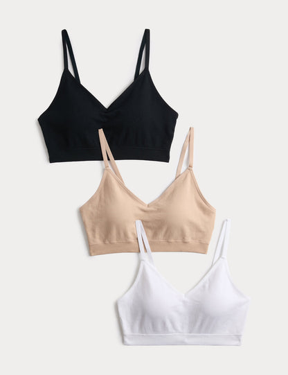3’lü Dikişsiz Balensiz Bralet Set