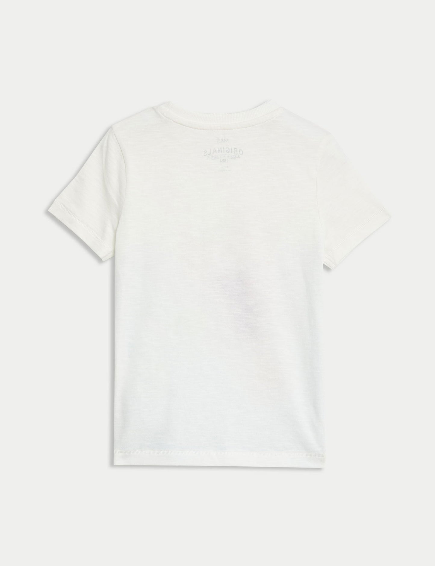 Saf Pamuklu Kısa Kollu Desenli T-shirt (2-8 Yaş)