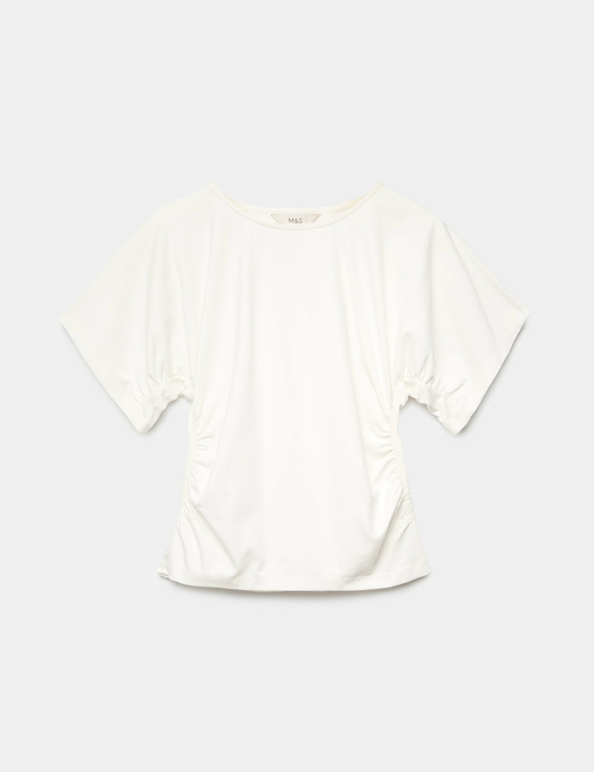 Büzgü Detaylı Kısa Kollu T-shirt