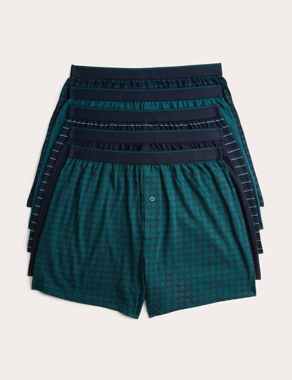 5’li Saf Pamuk Cool & Fresh™ Jersey Boxer