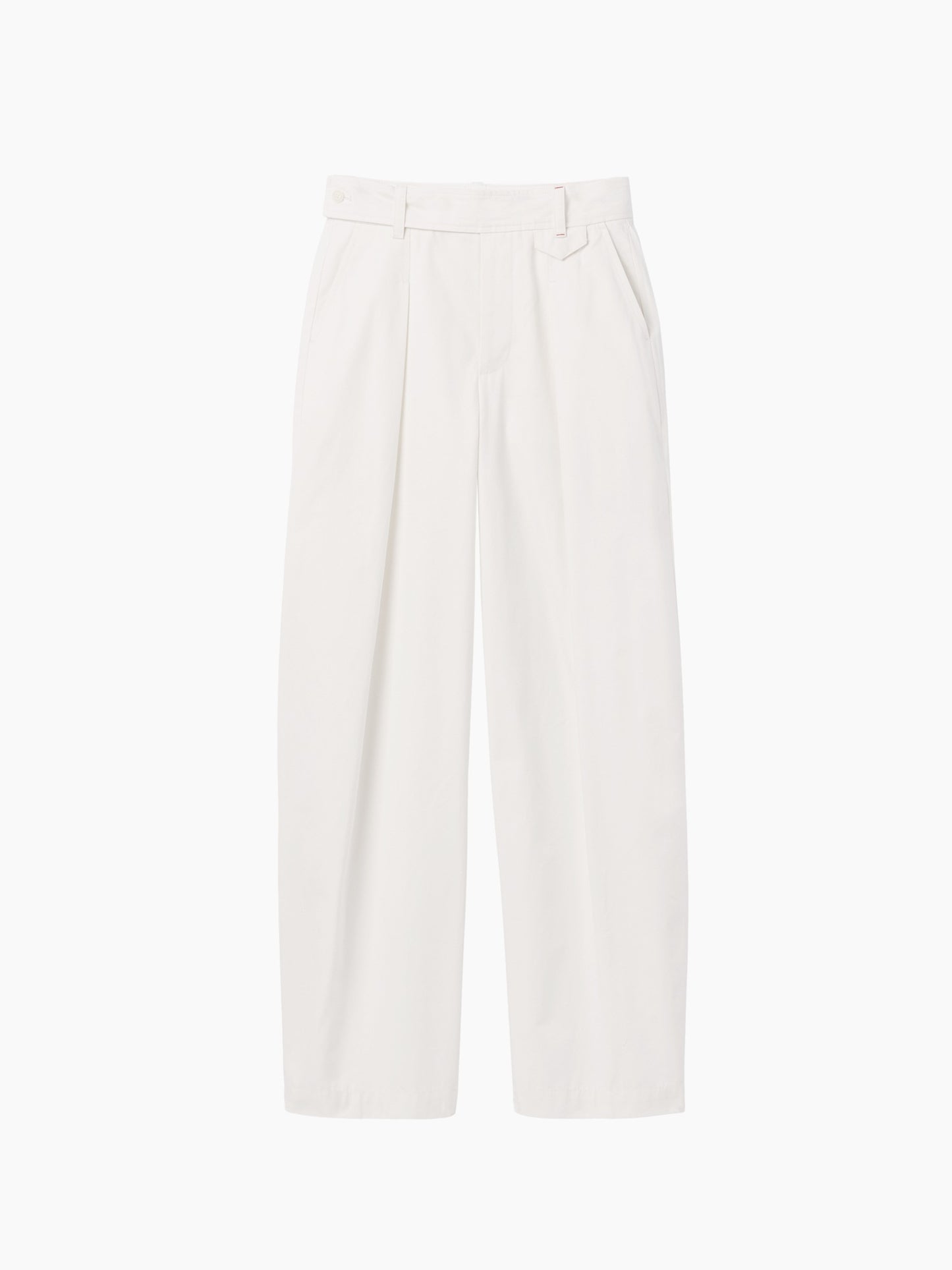 Beyaz Gap × Victoria Beckham High Rise Pileli Arc Pantolon