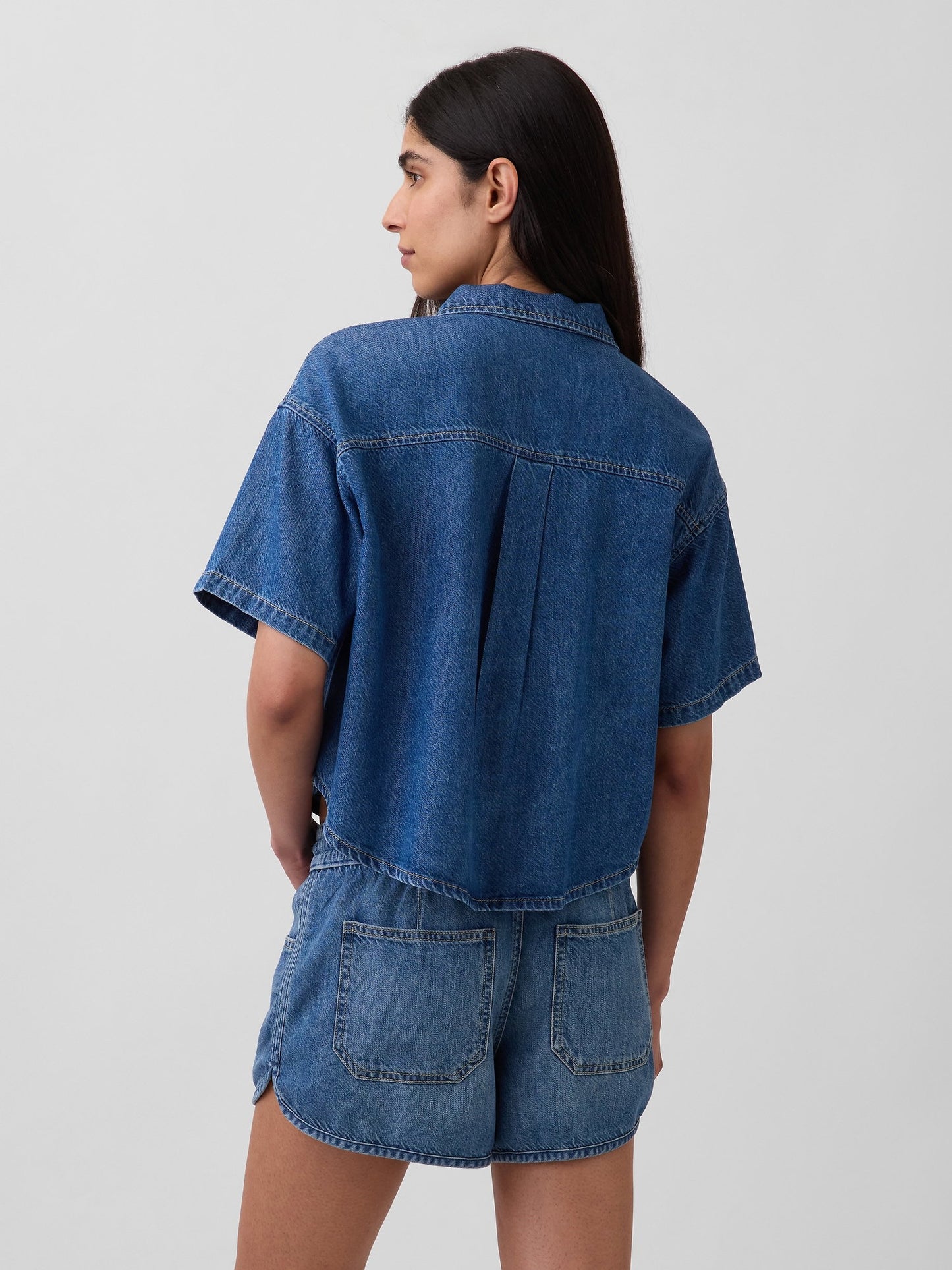 Mavi Ultrasoft Denim Oversized Kamp Gömlek