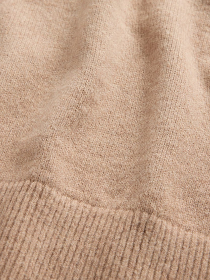 Açık Kahverengi Cashsoft Turtleneck Kazak