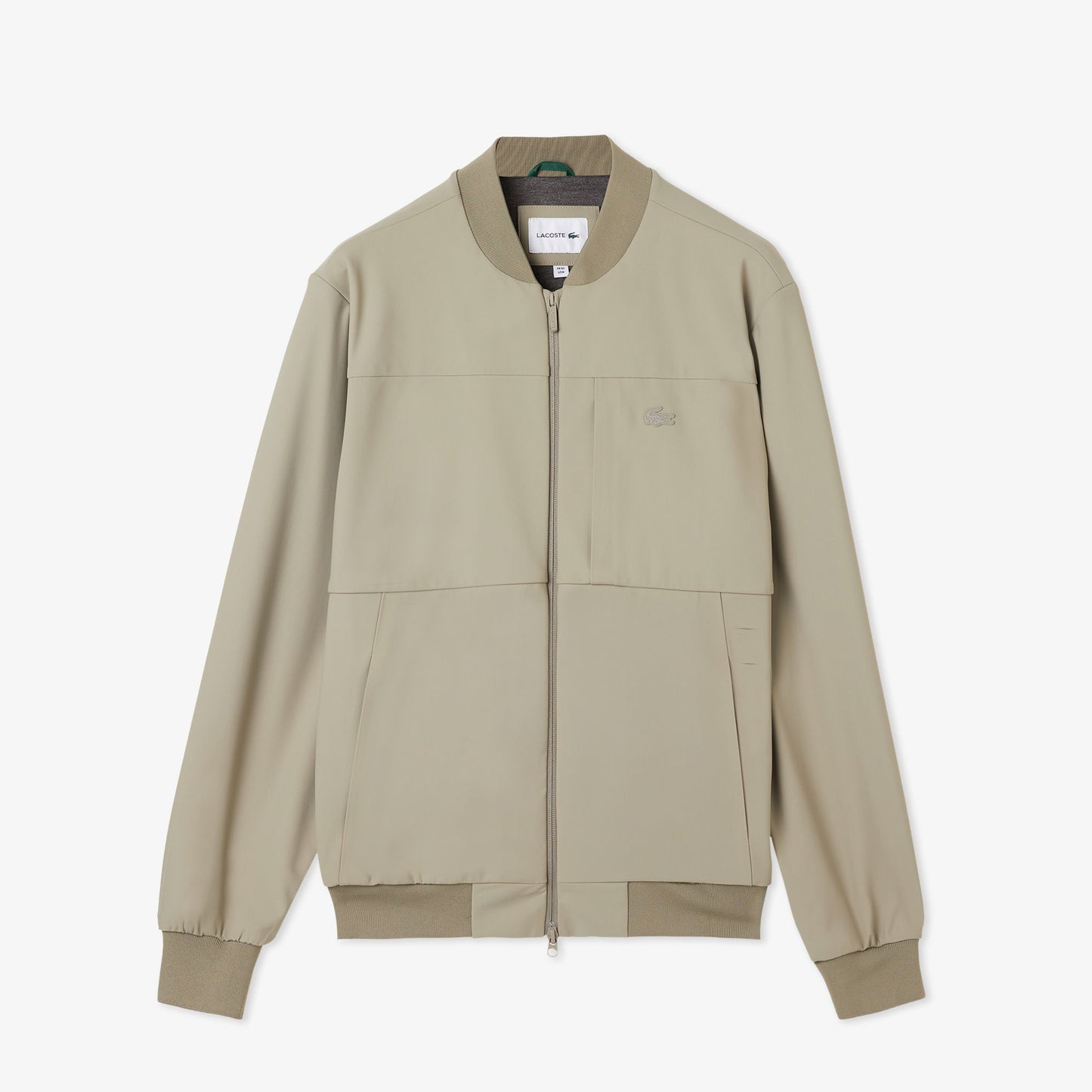 Lacoste Erkek Hakim Yaka Açık Kahverengi Bomber Ceket