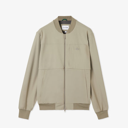 Lacoste Erkek Hakim Yaka Açık Kahverengi Bomber Ceket