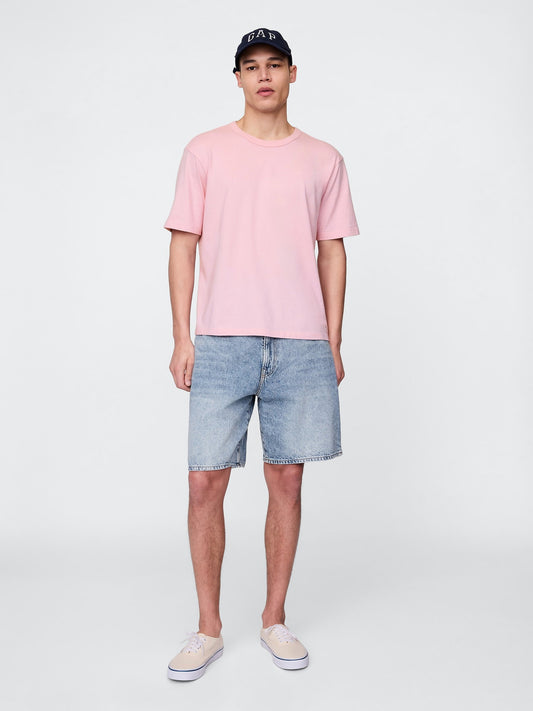 Açık Mavi '90s Loose Denim Şort
