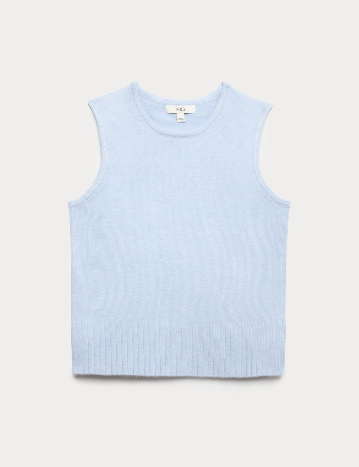 Air-yarn Bisiklet Yaka Örme Süveter