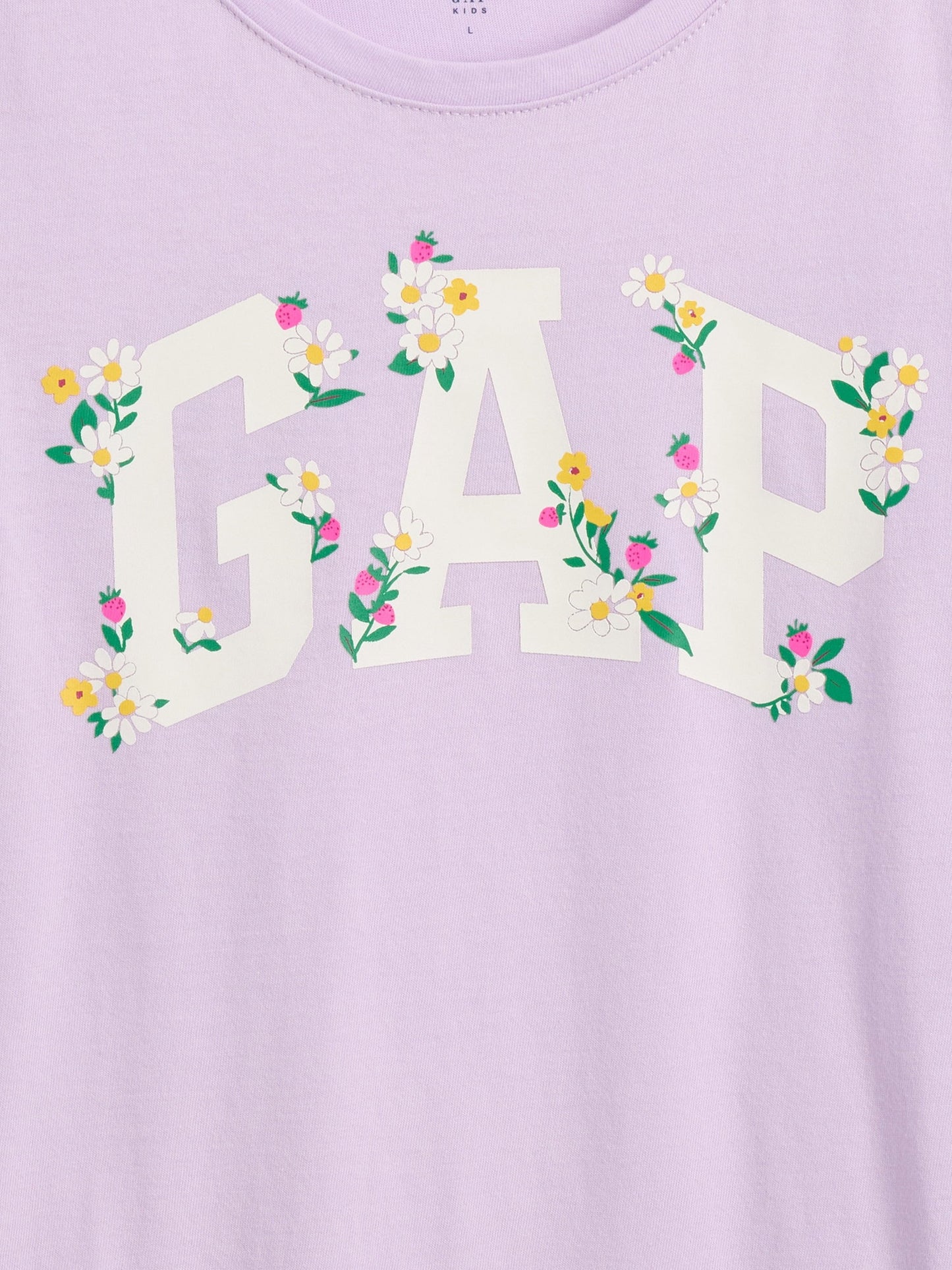 Lila Gap Logo T-shirt