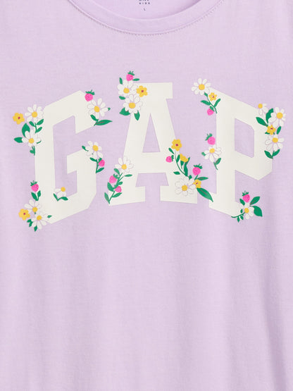 Lila Gap Logo T-shirt