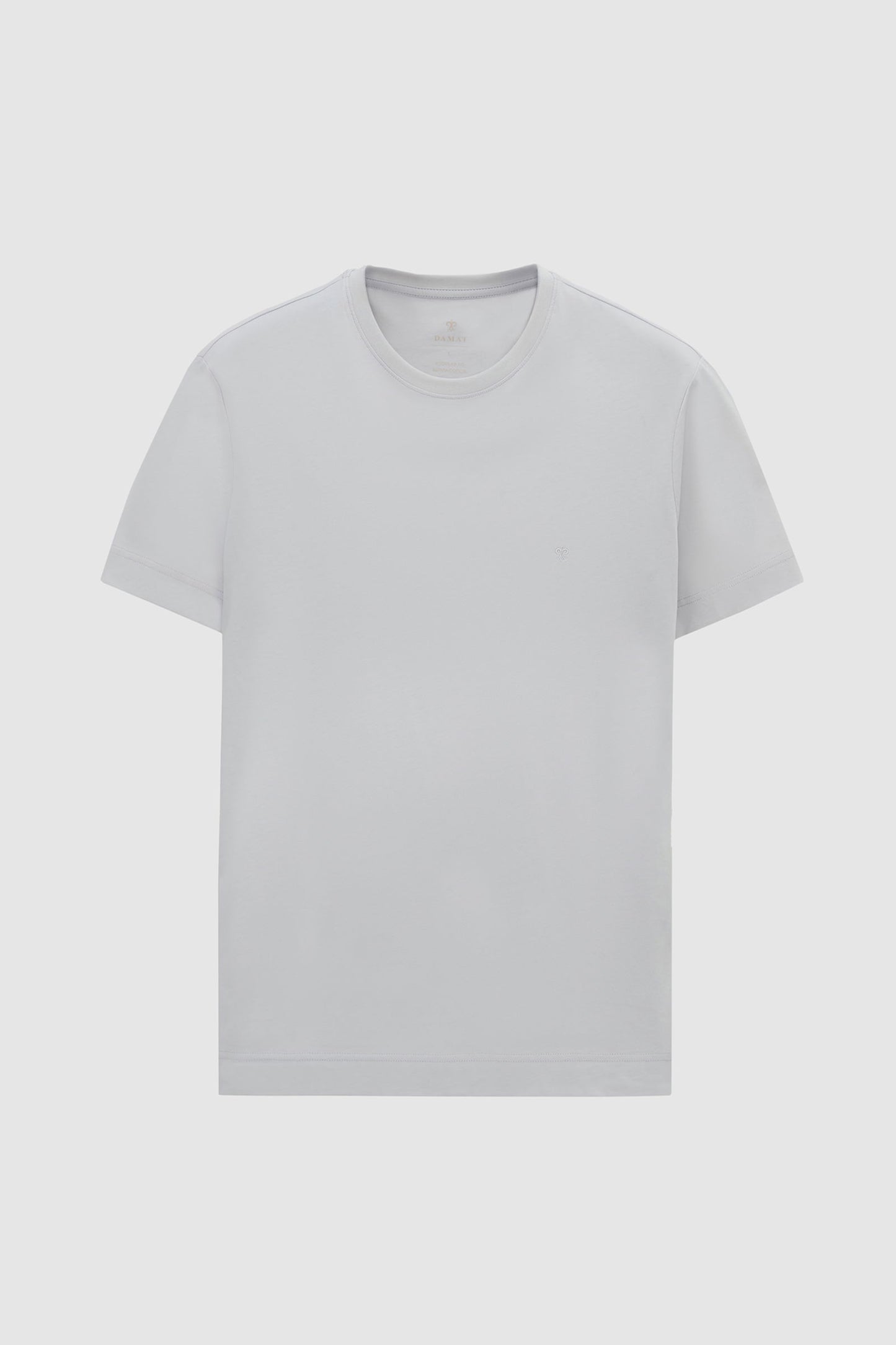 Damat Regular Fit Gri %100 Pamuk Merserize T-shirt