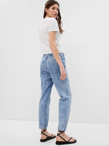 Mavi Mid Rise Easy Pull-on Jean Pantolon