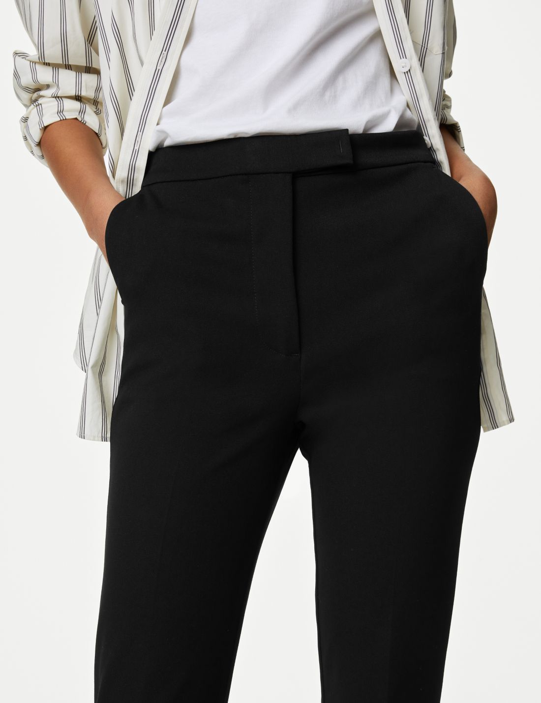 Yüksek Bel Slim Fit Pantolon