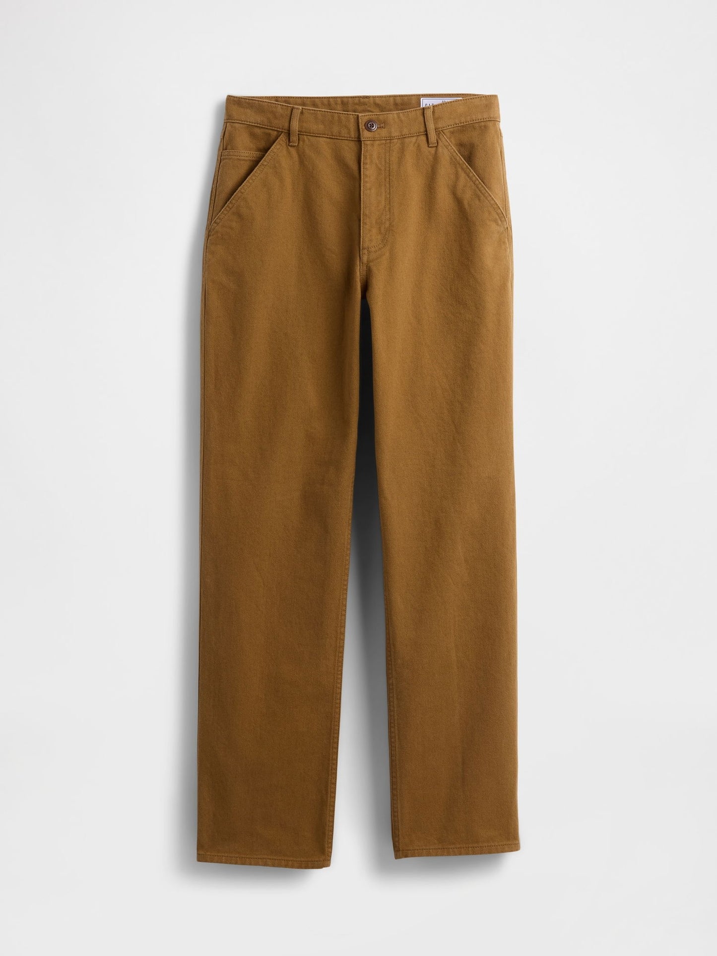 Kahverengi Relaxed Straight Utility Pantolon