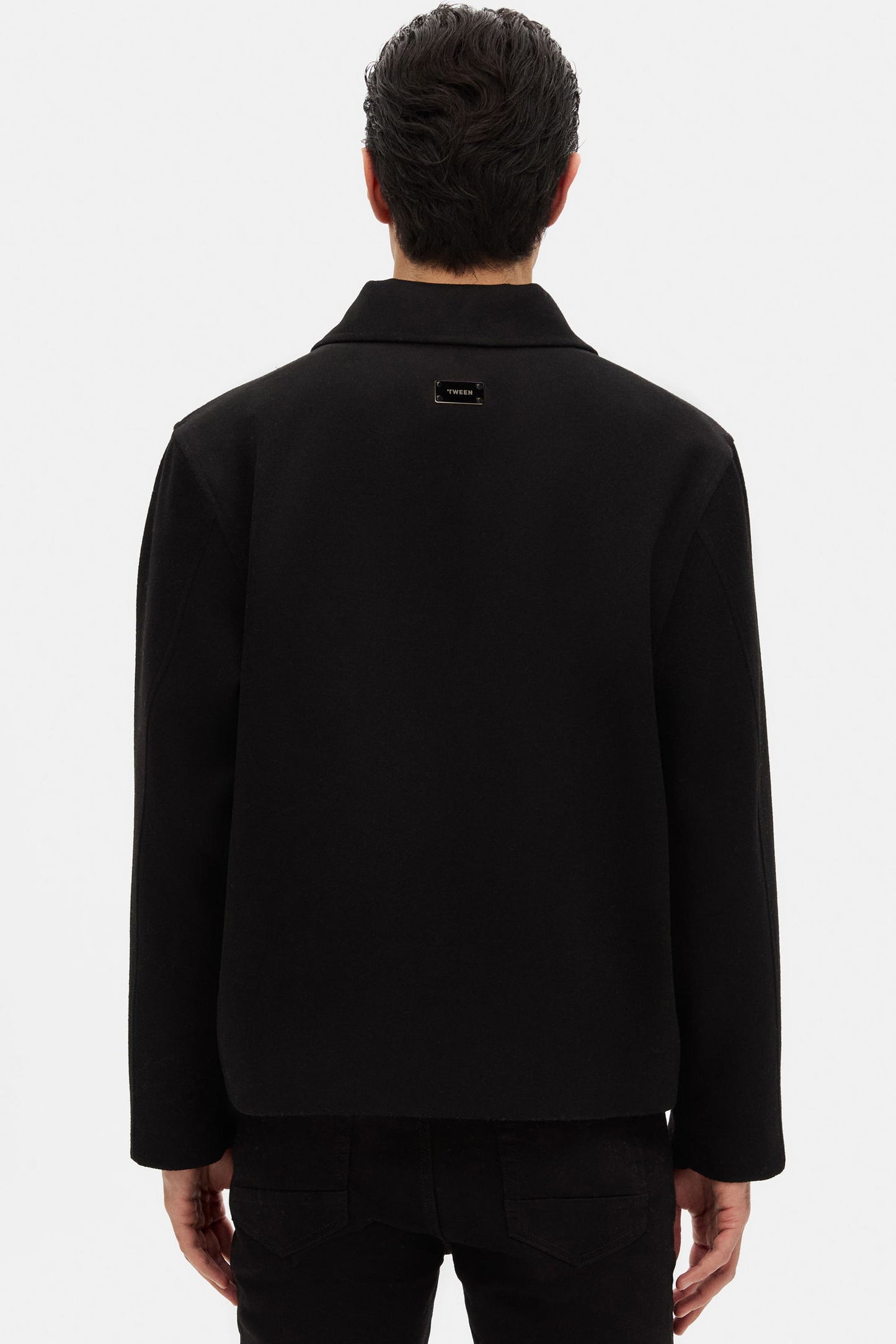 Tween Relaxed Fit Siyah Düz Mont
