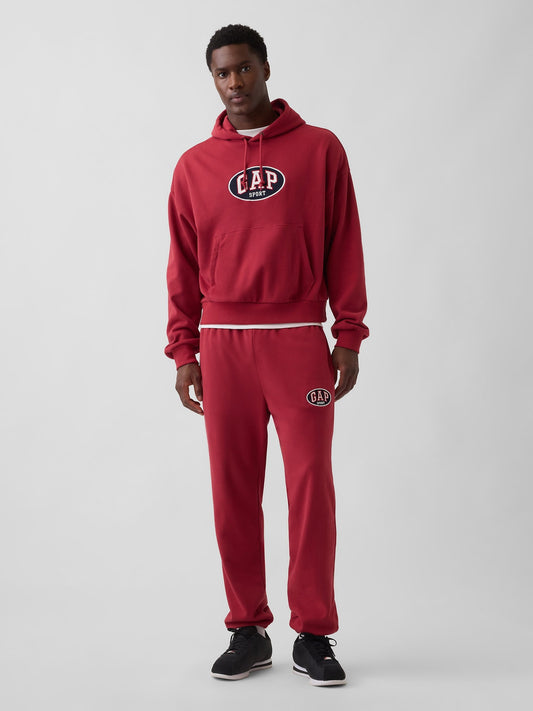 Kırmızı Vintagesoft Terry Gap Logo Relaxed Jogger Eşofman Altı