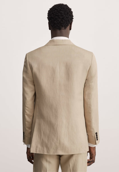 Tailored Fit Keten Ipek Ceket