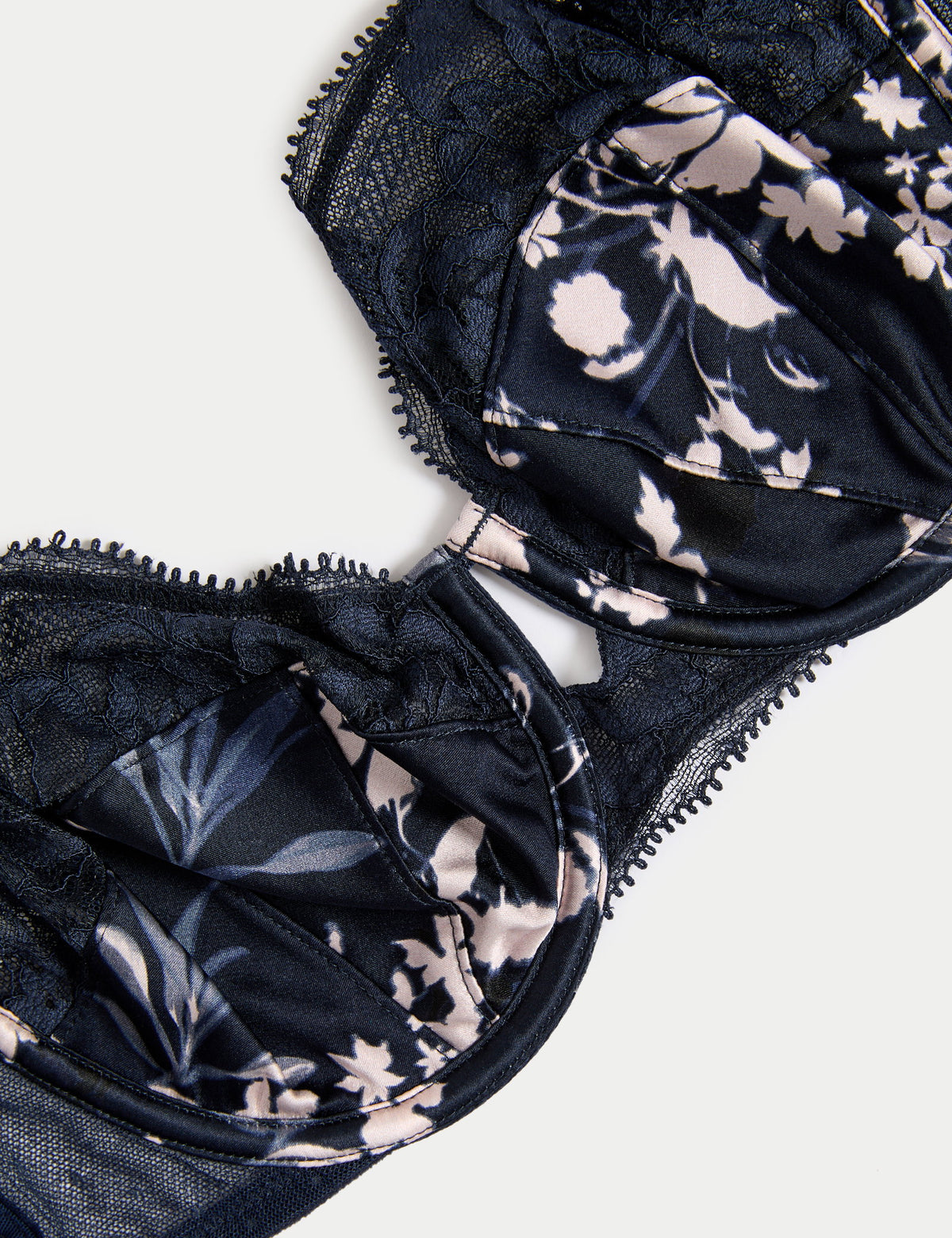 Dantel Detaylı Saten Sütyen