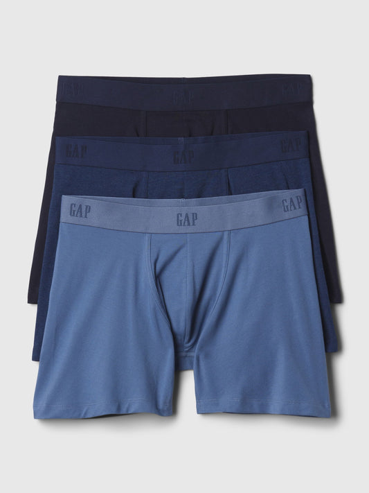 Mavi 3'lü Boxer Seti